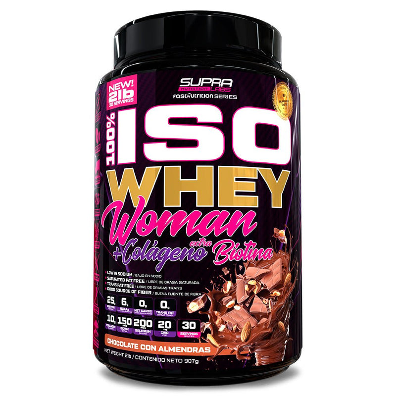 100% Iso Whey Woman 2 Lbs con Colágeno y Biotina Fast Nutrition - Suples.cl