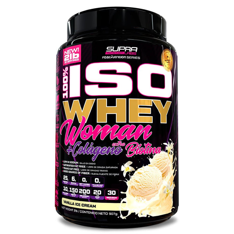100% Iso Whey Woman 2 Lbs con Colágeno y Biotina Fast Nutrition - Suples.cl