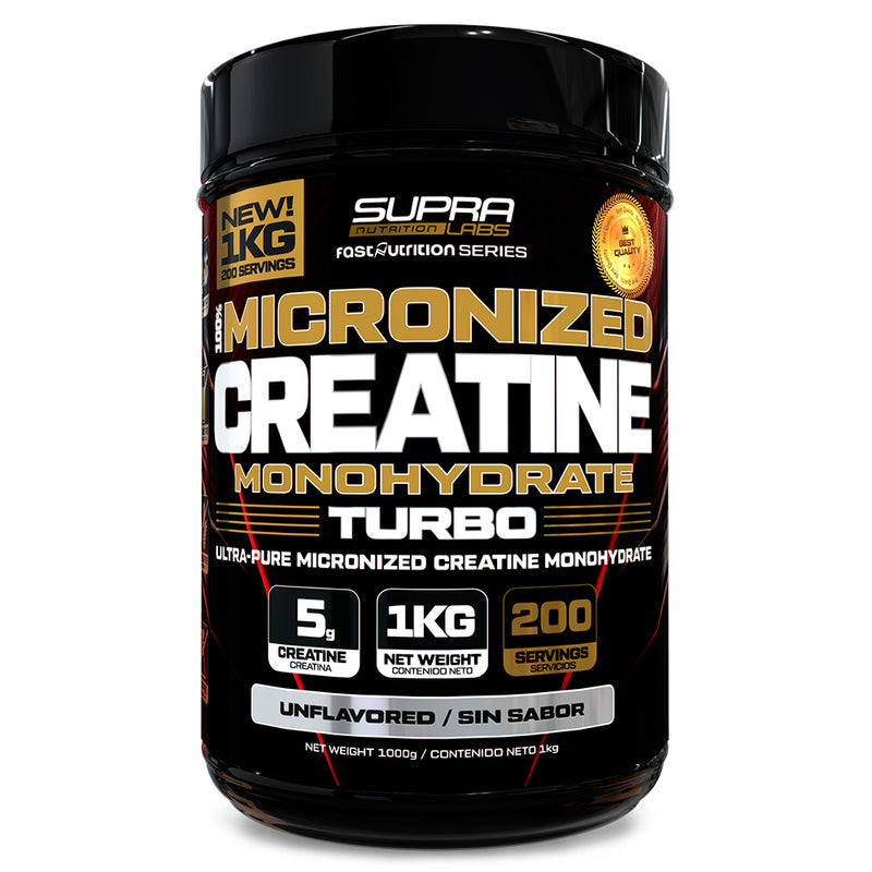 Creatina Turbo 100% micronizada monohidratada 1 Kg Fast Nutrition