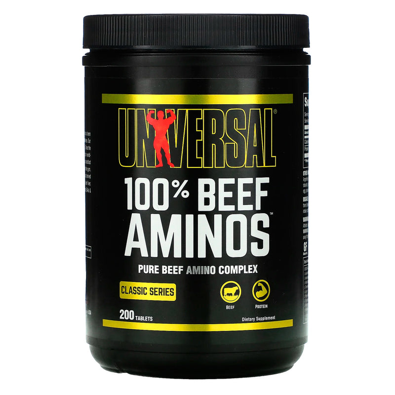 100% Beef Aminos 200 Tabs Universal Nutrition