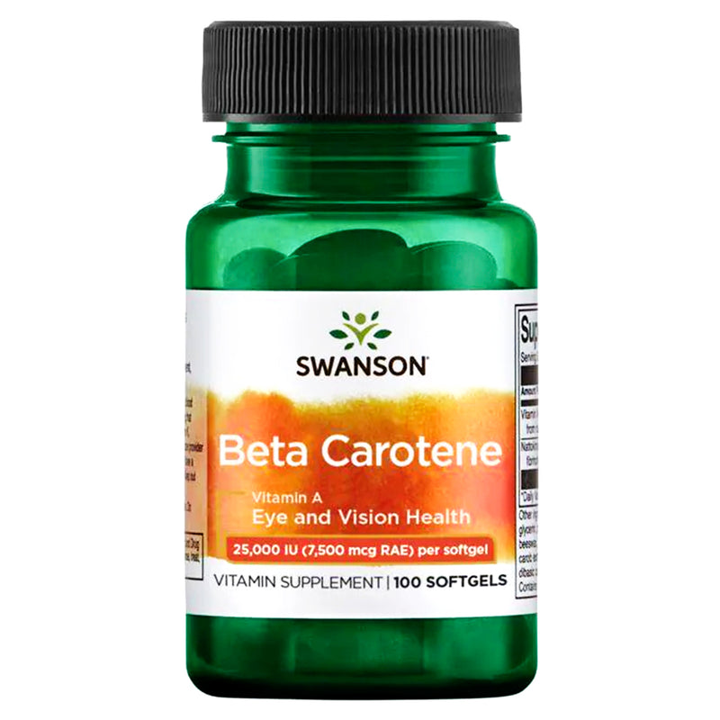 Beta Carotene 25,000 IU 100 Softgels Swanson
