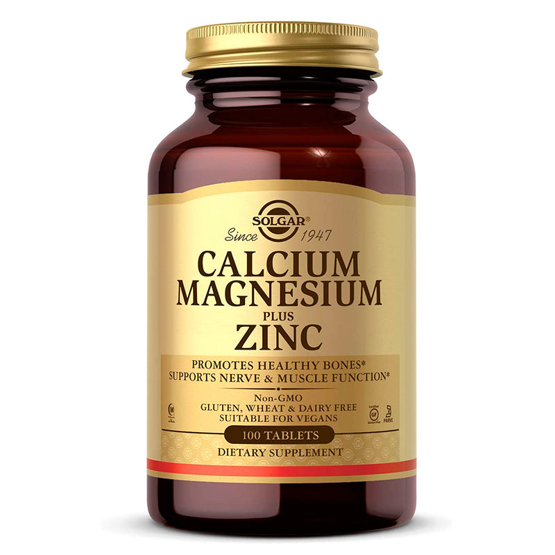 Calcium Magnesium Plus Zinc 100 Tabs Solgar