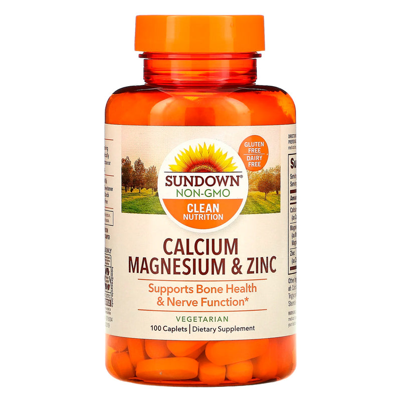 Calcium Magnesium and Zinc 100 Caps Sundown Naturals
