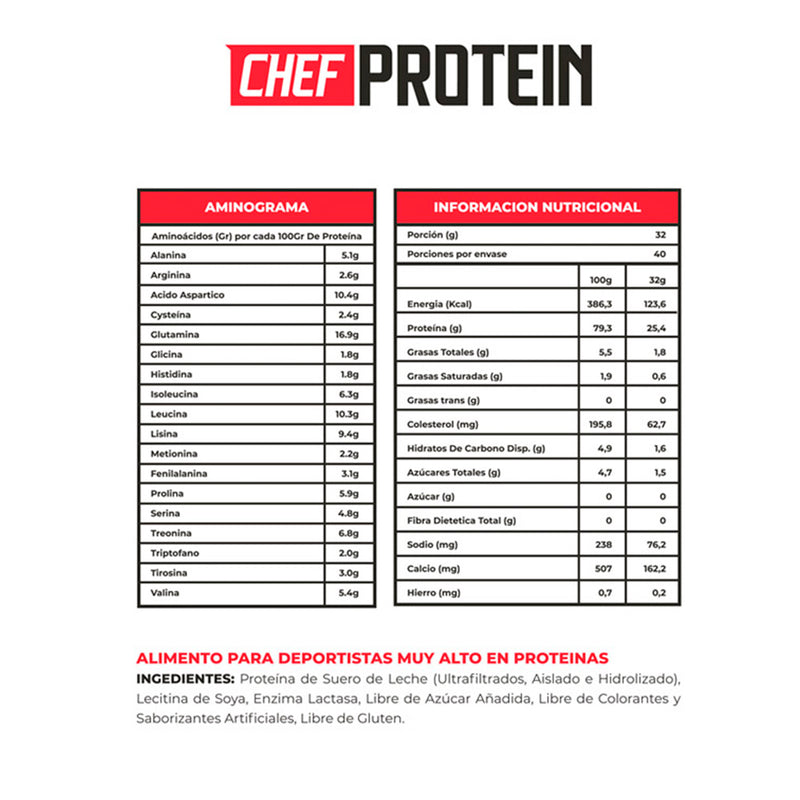 Whey Chef Protein 2,8 Lbs