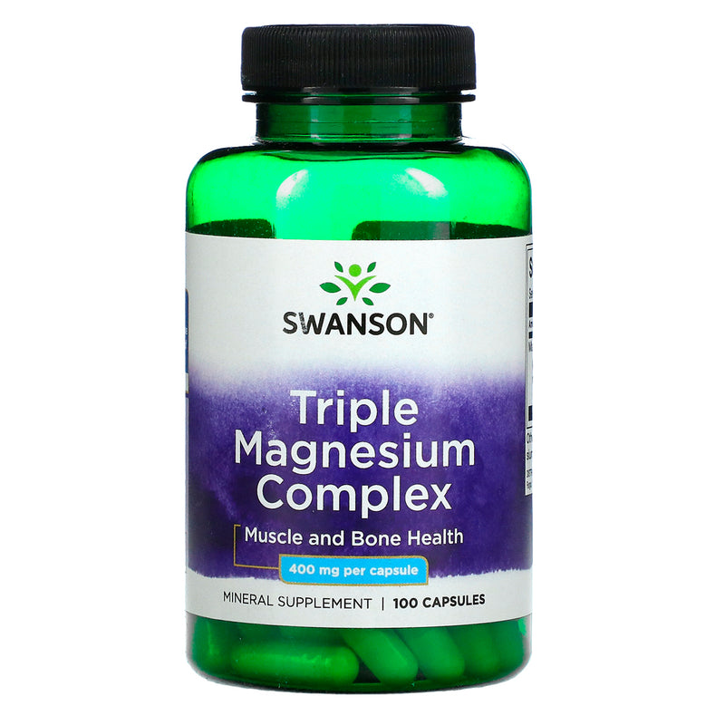Triple Magnesium Complex 400 Mg 100 Caps Swanson