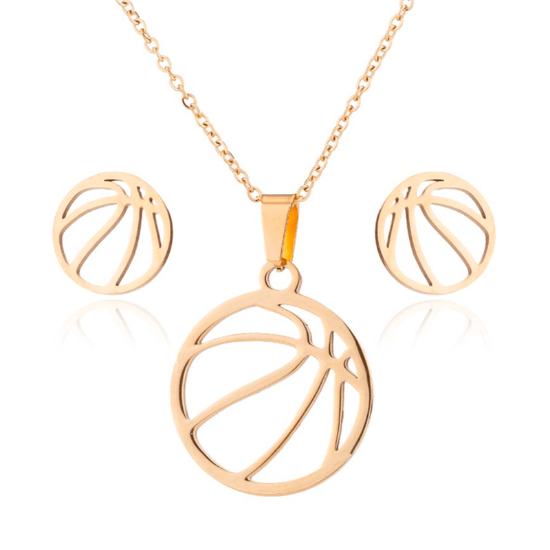 Conjunto Collar y Aros Basketball Jungle Fit - Suples.cl