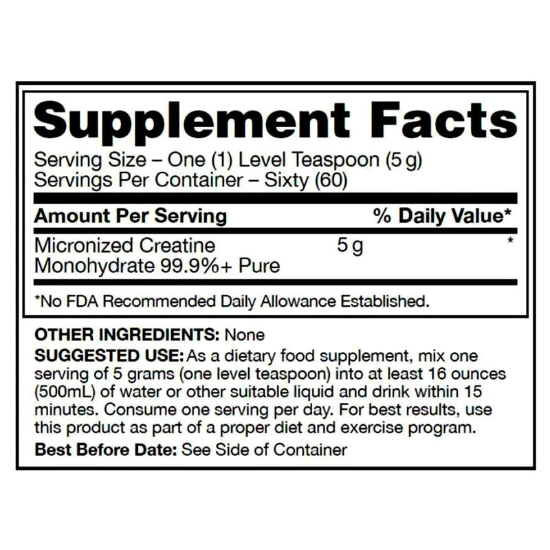 Creatine Ultimate Nutrition Monohydrate 300 grs - Suples.cl