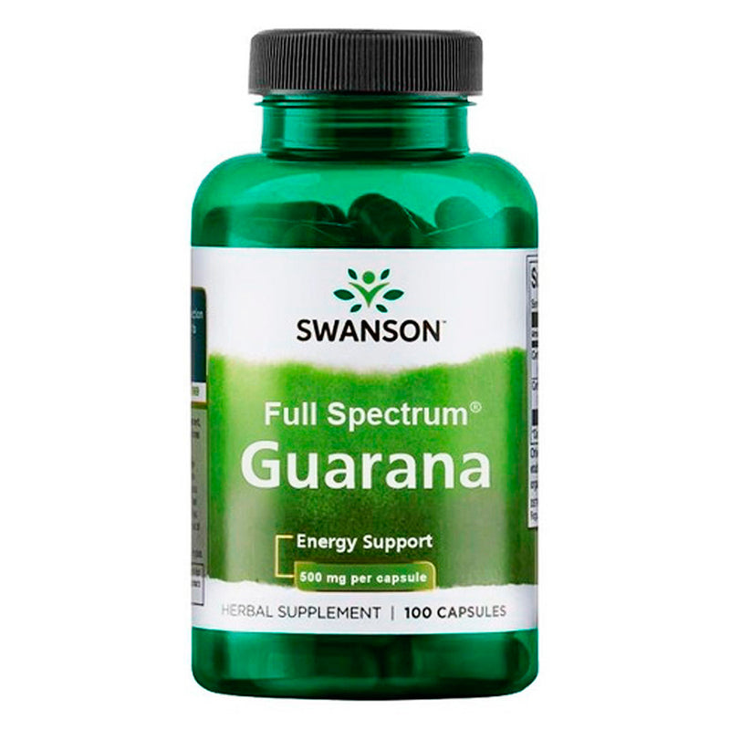 Full Spectrum Guarana 500 Mg 100 Caps Swanson