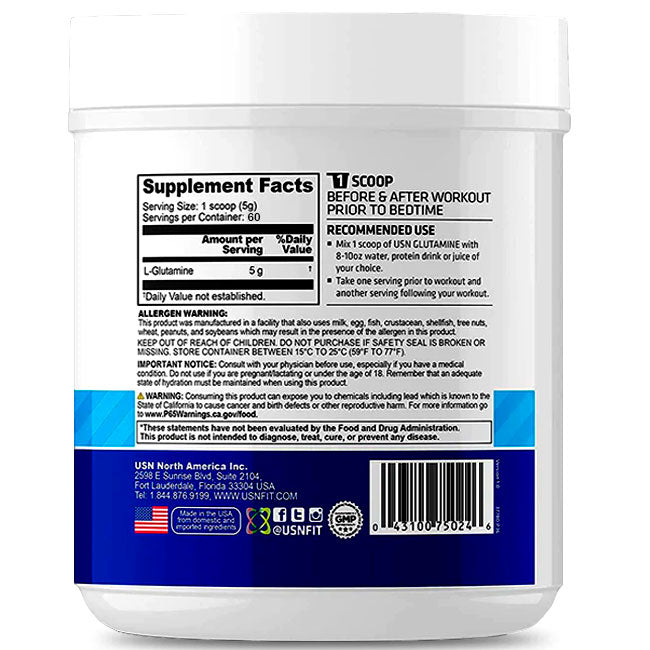 Glutamine Micronized Powder 300 Grs USN