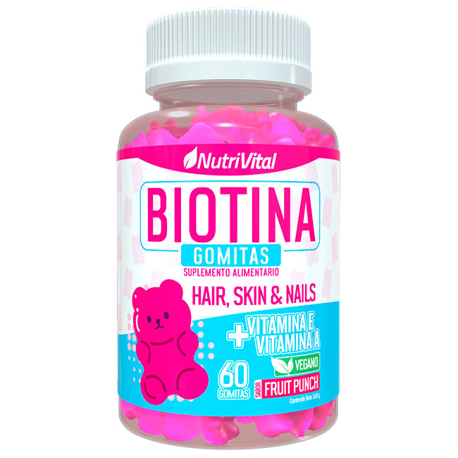 Outlet Gomitas Biotina 60 gomitas Nutrivital