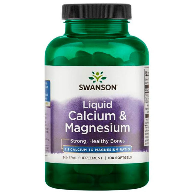Liquid Calcium & Magnesium 100 Softgels Swanson