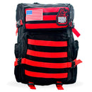 Mochila Military Bag Black & Red 45 Lts Durabody - Suples.cl
