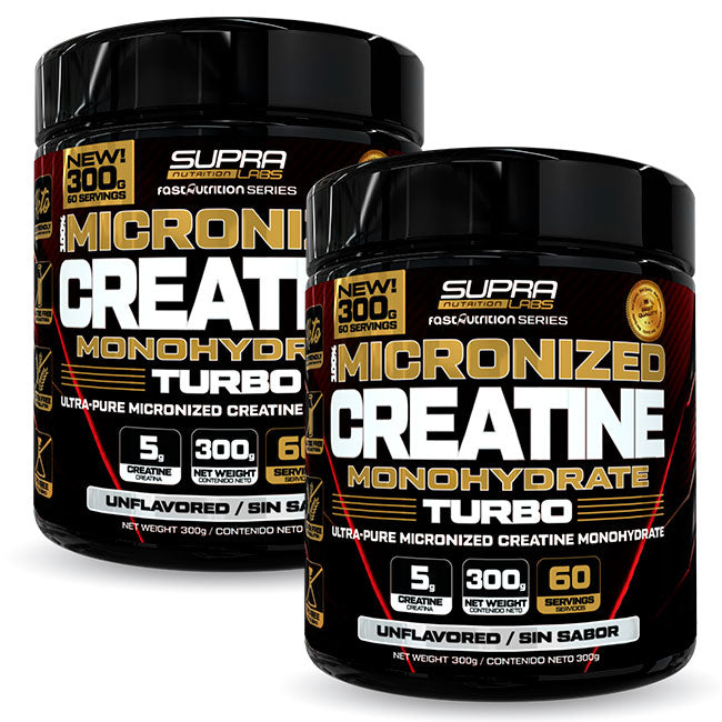 Pack 2 Creatinas Turbo 300gr Micronized Fast Nutrition