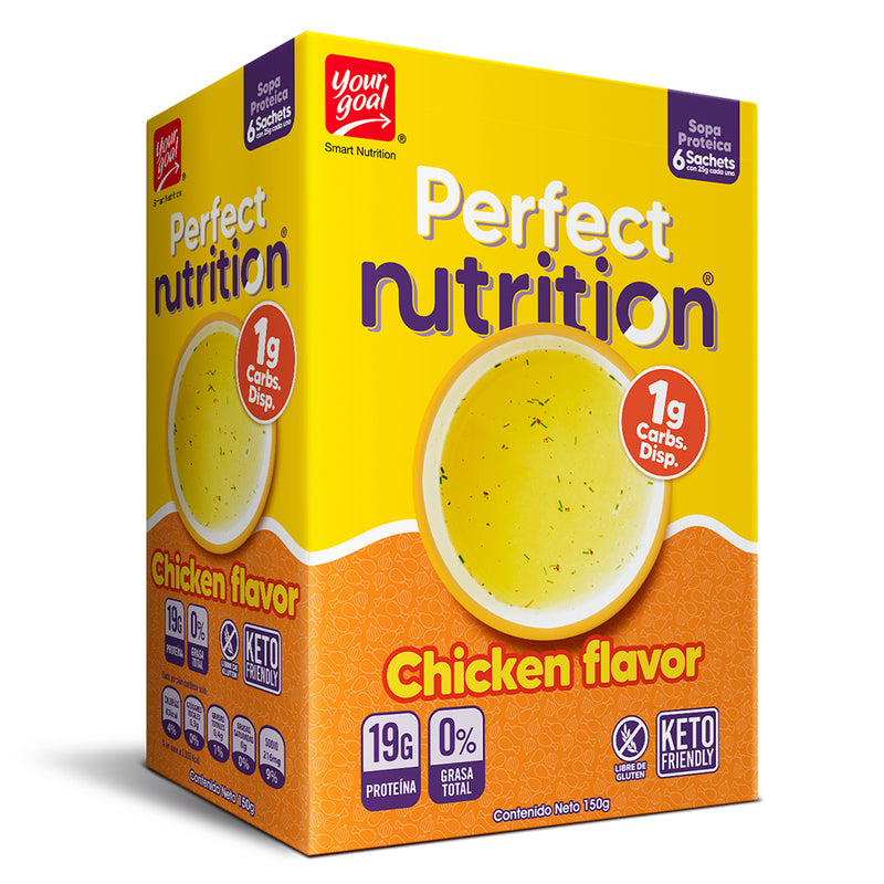 Caja 6 Perfect Nutrition Soup Chicken Flavor Your Goal