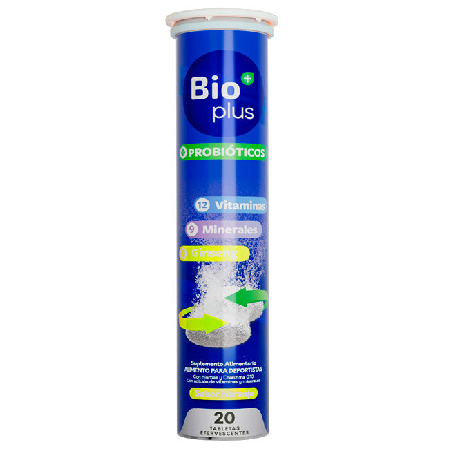 Probióticos + Ginseng 20 Tabs Efervescentes Bioplus