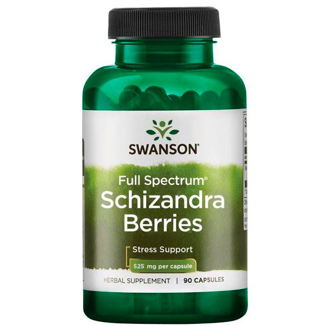 Full Spectrum Schizandra Berries 525 mg 90 Caps Swanson