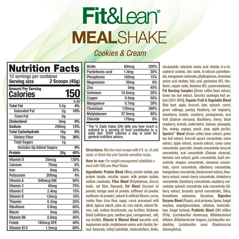 Meal Shake 1 Lb Fit&Lean