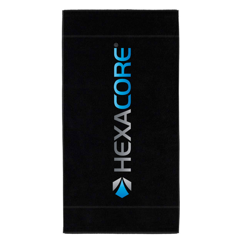 Toalla GYM Negra Hexacore
