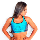 Top Sport Bra Durabody Aqua Green Elite Active Wear - Suples.cl