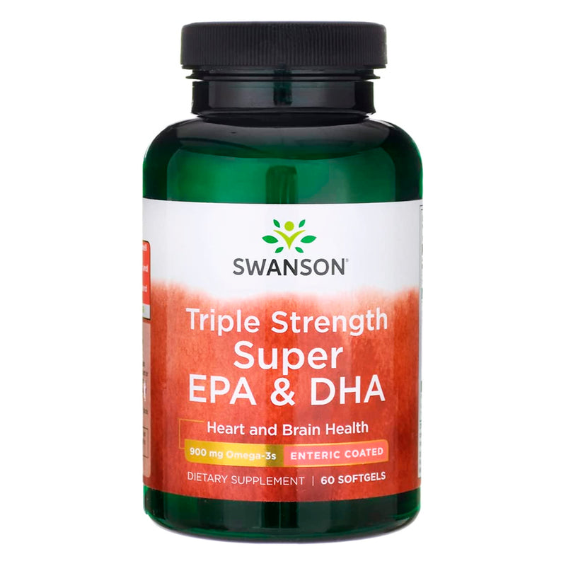 Triple Strength Super EPA & DHA 900 Mg 60 Softgels Swanson