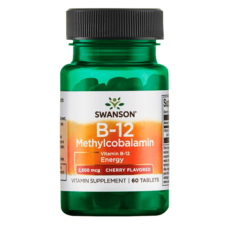 Vitamina B-12 Methylcobalamin 2,500 Mcg 60 Tabs Swanson