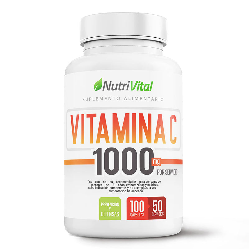 Vitamina C 1000 Mg 100 Caps Nutrivital