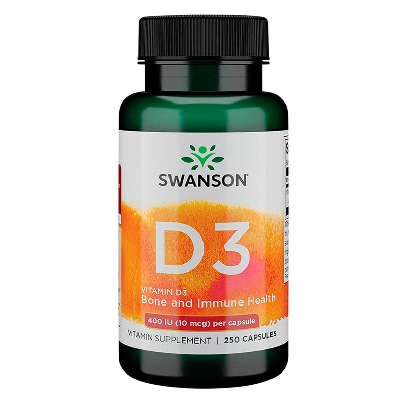 Vitamina D3 400 IU 250 Caps Swanson